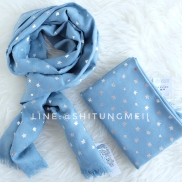 Coach Accessories - Coach Star Foil Print Signature Wrap Scarf Shawl